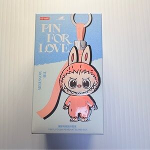 New Pop Mart Pin for Love The Monsters Vinyl Plush Pendant Blind Box Sealed